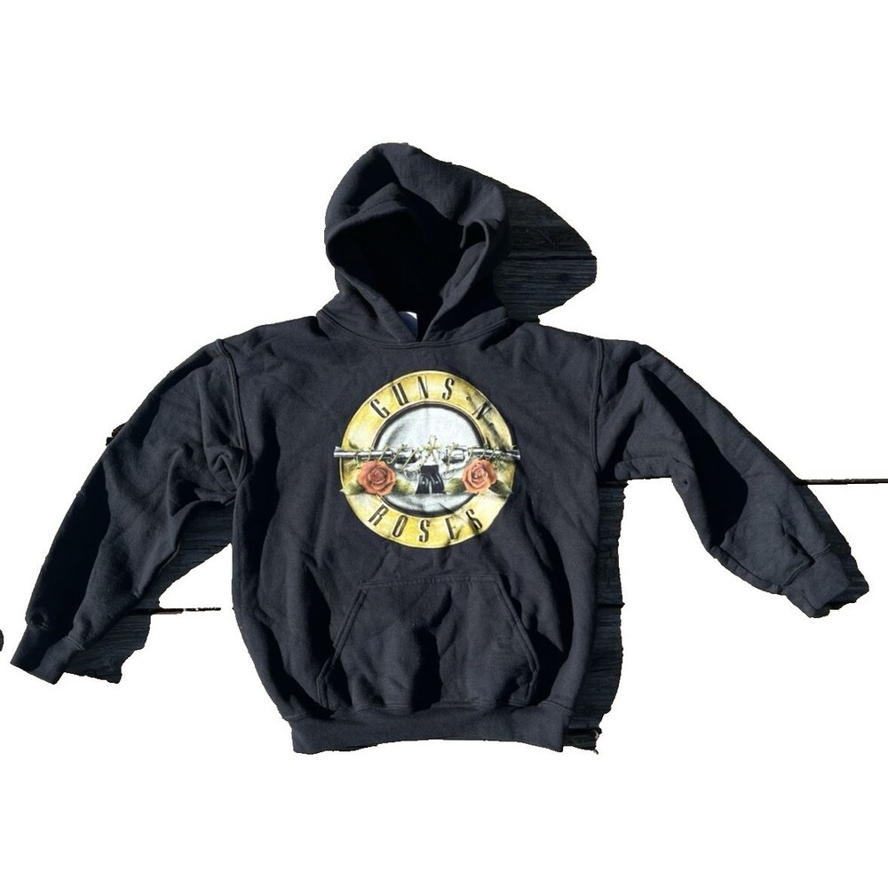Guns N’ Roses YOUTH Black Hoodie Sweatshirt Size Medium